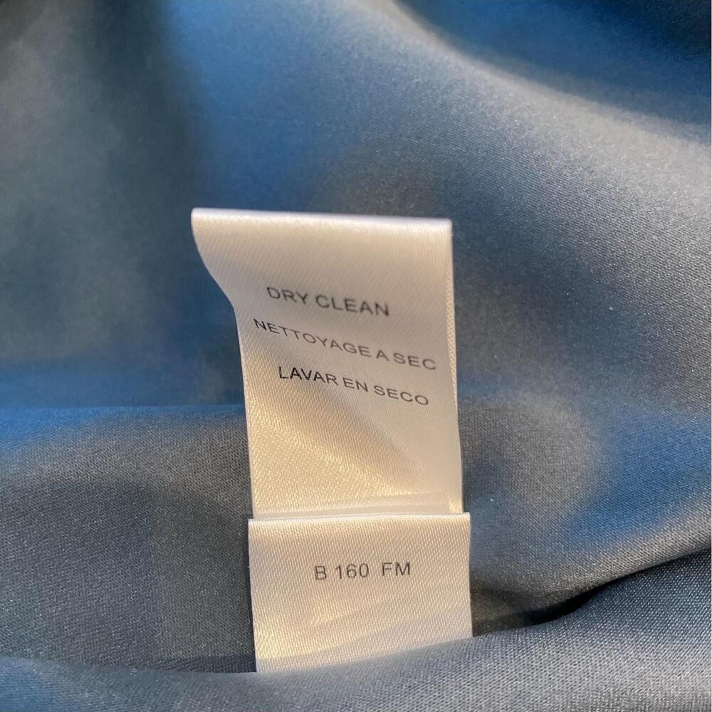 BCBGeneration Navy Organza Ruffle One Shoulder Mini Dress Size 0 Wedding Guest - Picture 8 of 12